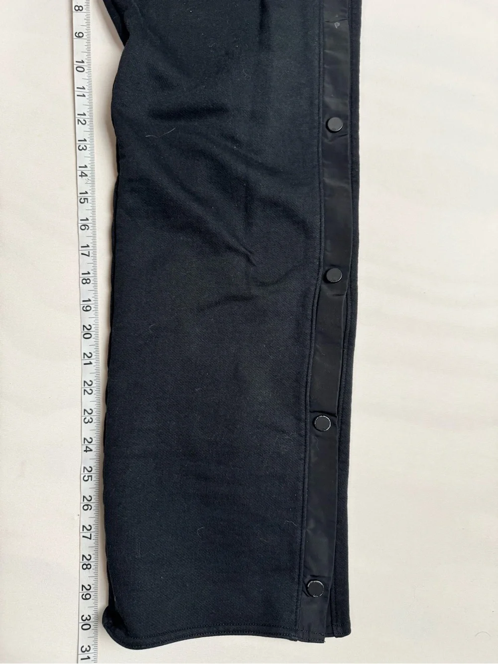 Alo Yoga Courtside Tearaway Snap Pants Sweatpants Straight Let Black Women’s XS